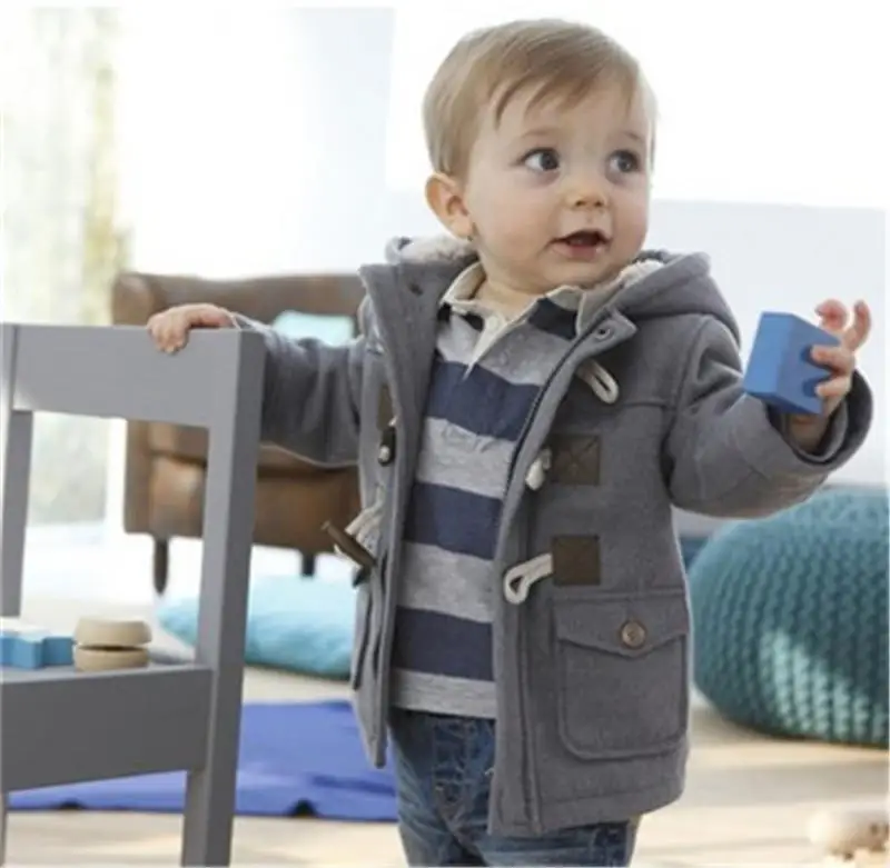 

Baby Boys Jacket 2019 Winter Autumn Jackets For Boys Infant Coat Kids Warm Wool Outerwear Coat For Boys Clothes Children Jacket