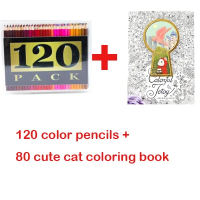 100 цвет Высокое качество нейтральная ручка живопись хобби секретный сад знать окрашенный костюм 120 Цветной Карандаш раскраска книги - Цвет: Черный