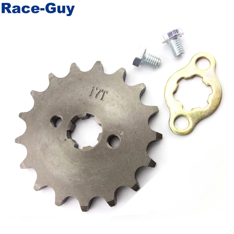 428 17 зуб мм Звездочка с передней цепью для 50cc 70cc 90cc 110cc 125cc 140cc 150cc 160cc мотора Pit Trail
