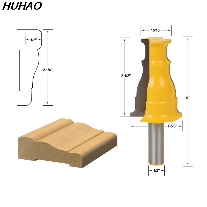 

1pcs Door & Window Casing Router Bit - 1/2" Shank