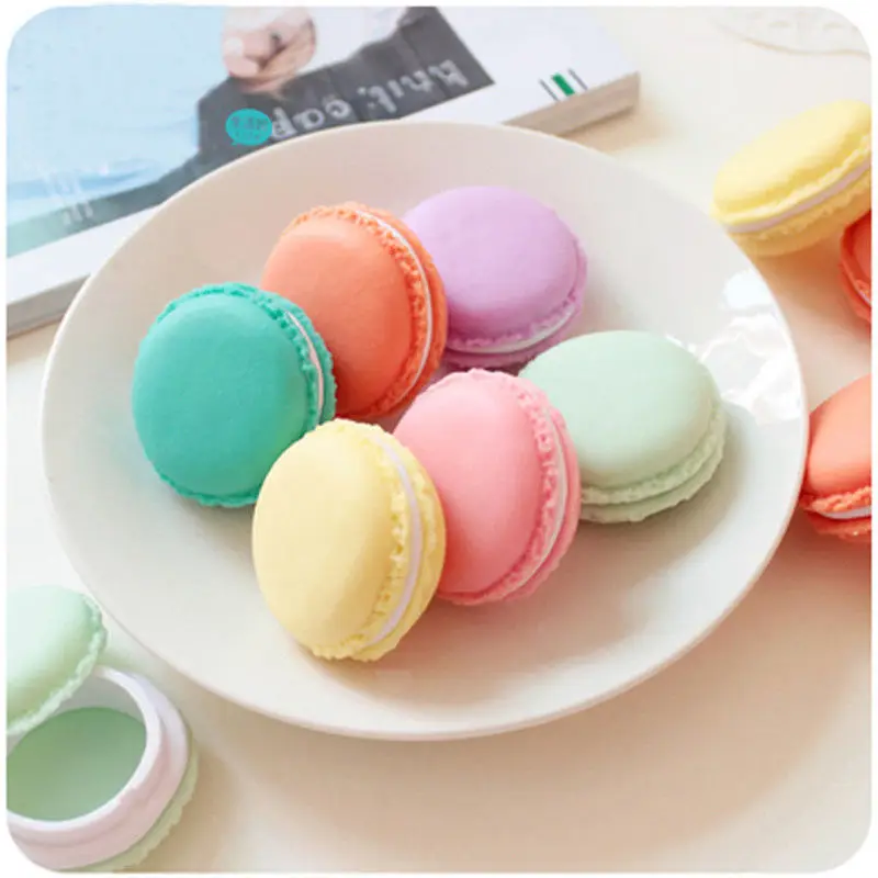 

Hot Sell 4 Color Mini Macarons Box For Jewelry Earring Ring Outing Storage Boxes