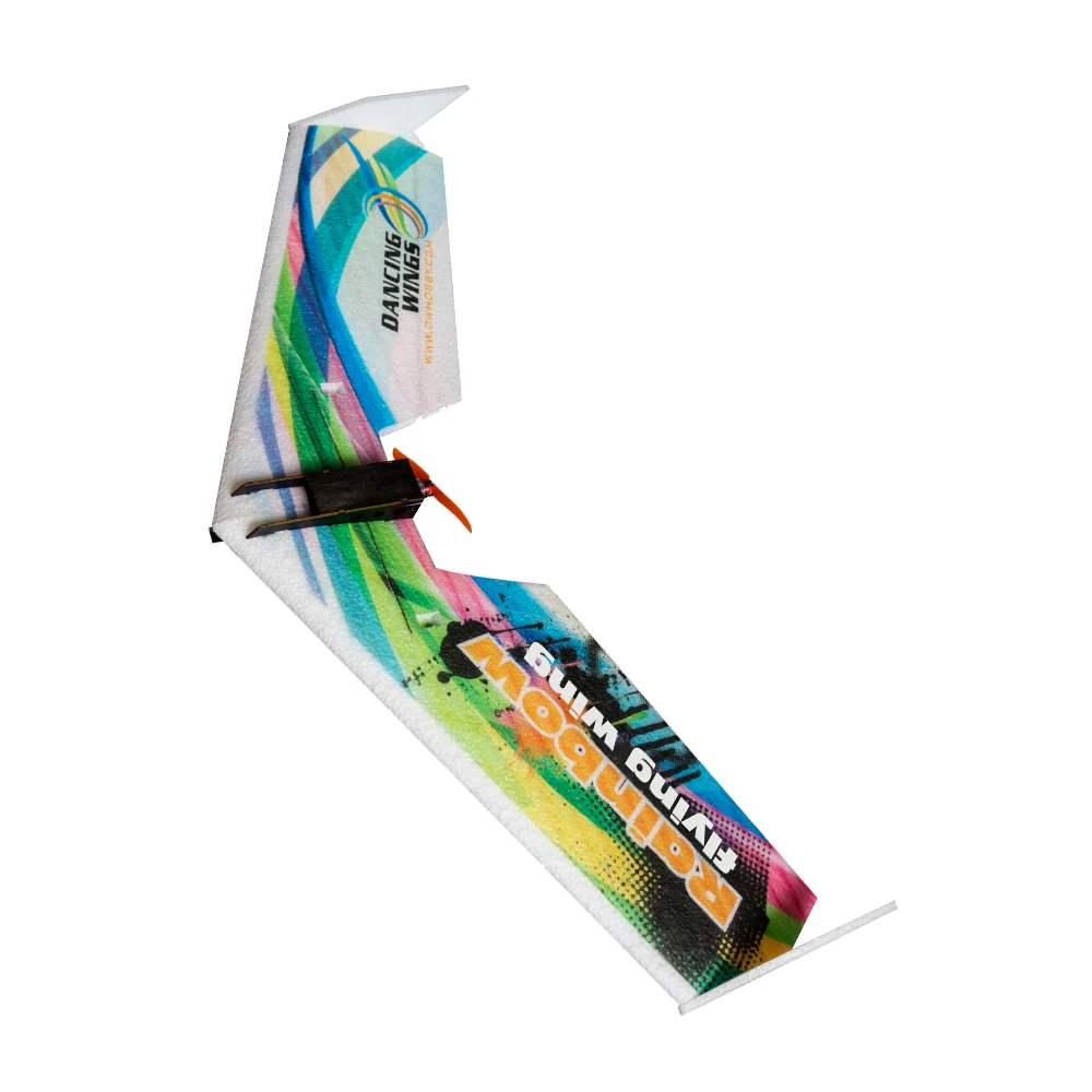 

Rainbow Flying Wing V2 EPP 600mm 800mm Wingspan Tail Push KIT KIT FPV RC Airplane with Motor ESC Servo