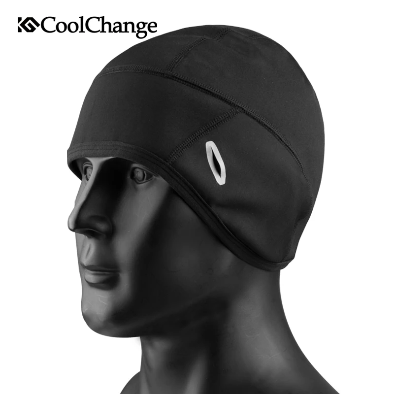CoolChange قبعة الدراجات الشتاء الدافئة في الهواء الطلق دراجة هوائية للرياضة كاب يندبروف الحراري الصوف كاب الرجال النساء تشغيل التزلج الدراجة قب...