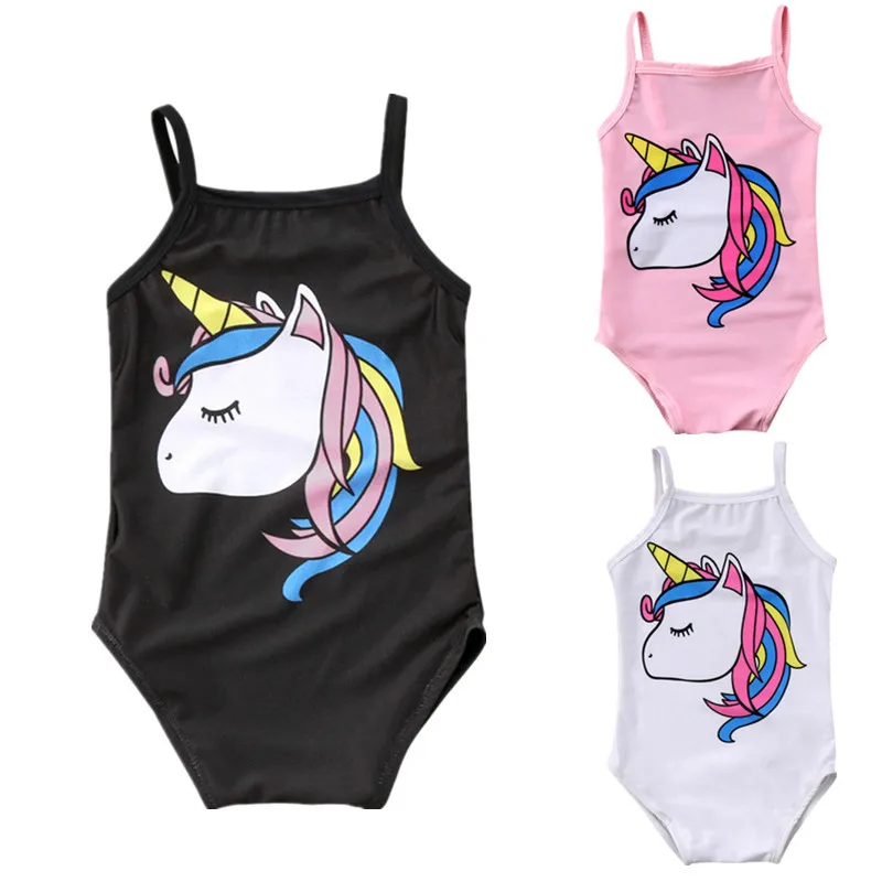 

2018 Brand New Newborn Toddler Infant Kids Baby Girl Unicorn Swimwear One-piece Swimsuit Bathing Suit Beach Cartoon Clothes 0-3T