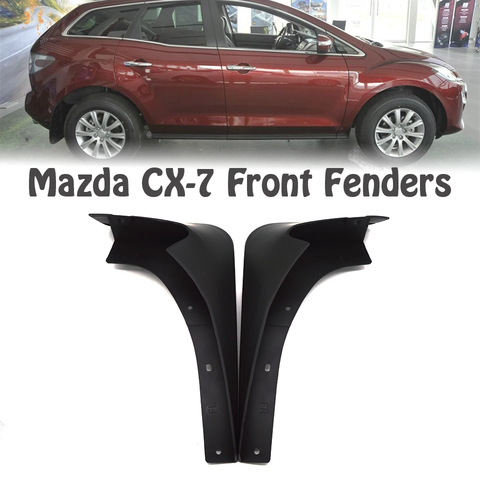 Накладки автомобильные передние Брызговики для MaOVEREa CX-7 2007 2008 2009 2010 2011 2012 2013 аксессуары Брызговики автостайлинг 2 шт. брызговики