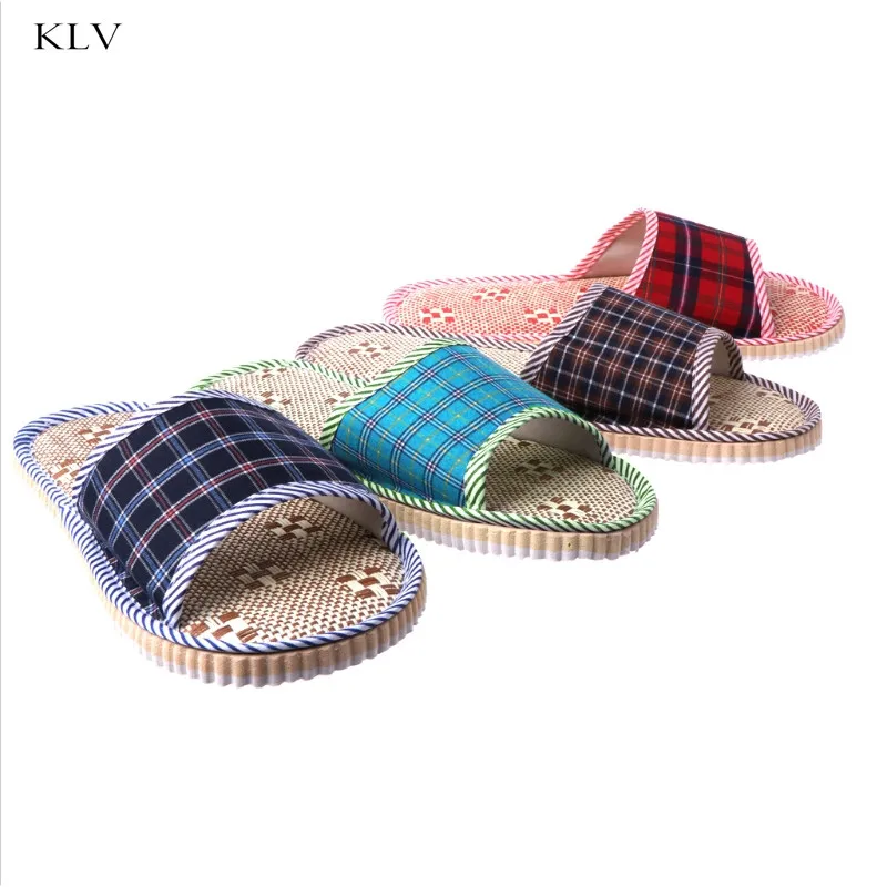 plaid slippers