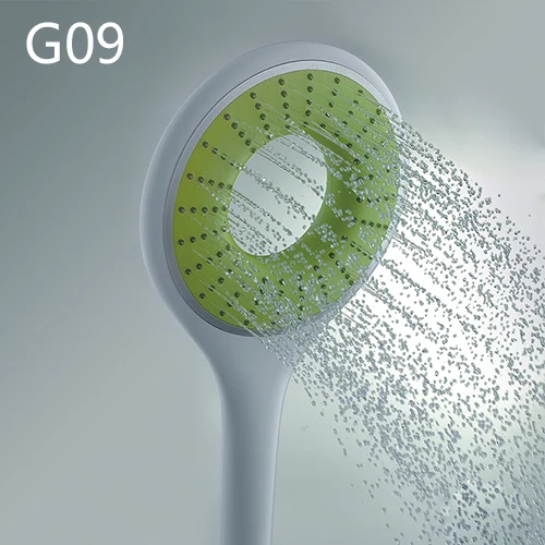 Gappo Bathroom Hand Shower Bath Shower Pressure Massage Rainfall SPA Water Shower Head Chrome Water Saving LED Mixer Tap - Цвет: G09