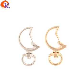 

Cordial Design 50pcs 18*34mm Jewelry Accessories/Hand Made/Moon Shape/DIY Making/Jewelry Findings Component/Key Chain Clasps