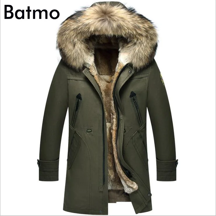 Мужская зимняя куртка с капюшоном и подкладкой из кроличьего меха|coat men|jacket menjacket