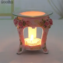 NOOLIM Европейский пасторальный стиль ароматическое масло горелка Смола лампа для ароматерапии свечи, Декор для дома ремесла розы масляные лампы эфирные