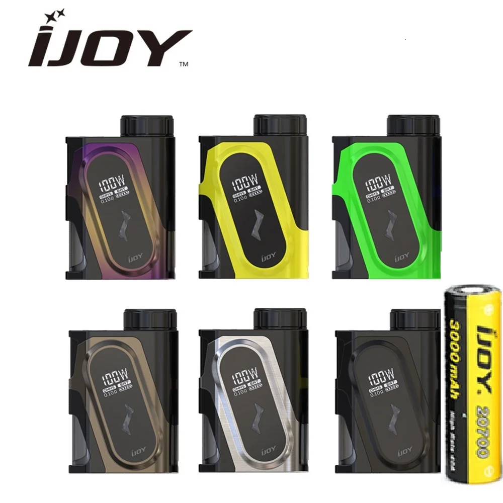 

100% Original IJOY CAPO 100W 20700 Squonker MOD with 3000mAh 20700 Battery Best for COMBO RDA Triangle Max 100W Output Vape Mod