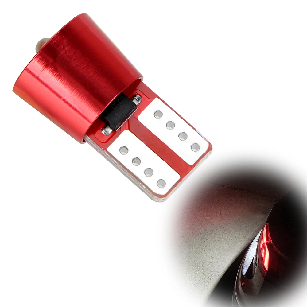 

LEEPEE Car LED Bulb Reading Lamp Clearance Light 1PC Auto Interior Lights DC 12V T10 194 W5W License Plate Light Super Bright