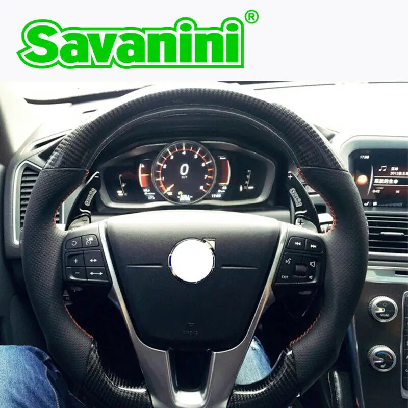 Savanini сплав надстройка рулевого колеса DSG весло переключения расширение для Volvo S60