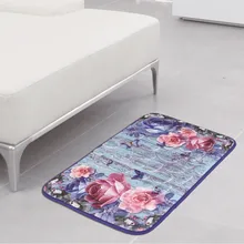 Европейский стиль, Одноместный коврик для ванной комнаты, фланелевый коврик для унитаза, 3D набор для тиснения и печати, нескользящий комбинированный коврик