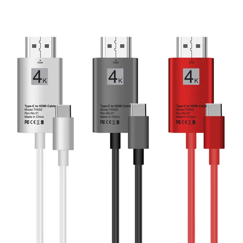 

Type C To HDMI Adapter 4K USB Type-C 3.1 Male To HDMI Male Converter HDTV For MacBook Pro For Lenovo ThinkPad MacBook Samsung