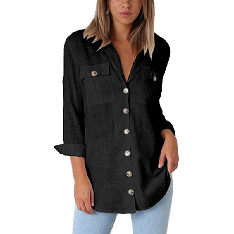 womens long sleeve shirts cotton