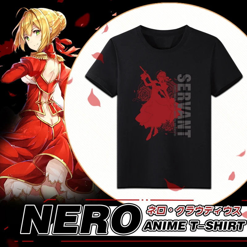 MGFHOME аниме JK Fate Экстра последний Encore Red Saber Нерон Клавдий Цезарь футболка Косплей