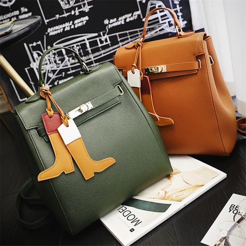 

vintage casual hotsale backpack fashion chain shoulder bag ofertas famous designer brand Diamond lattice PU leather