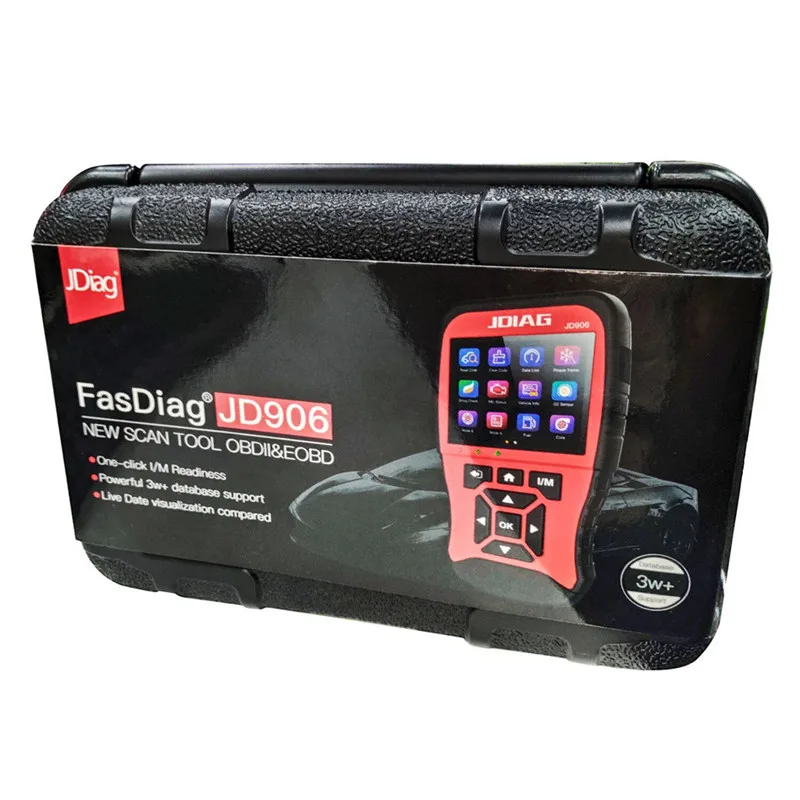 Инструмент сканирования OBD2 OBDII/EOBD считыватель кодов JDiag JD906 JD906S считывание двигателя/Эмиссионный код ошибки JD906 автоматический сканер