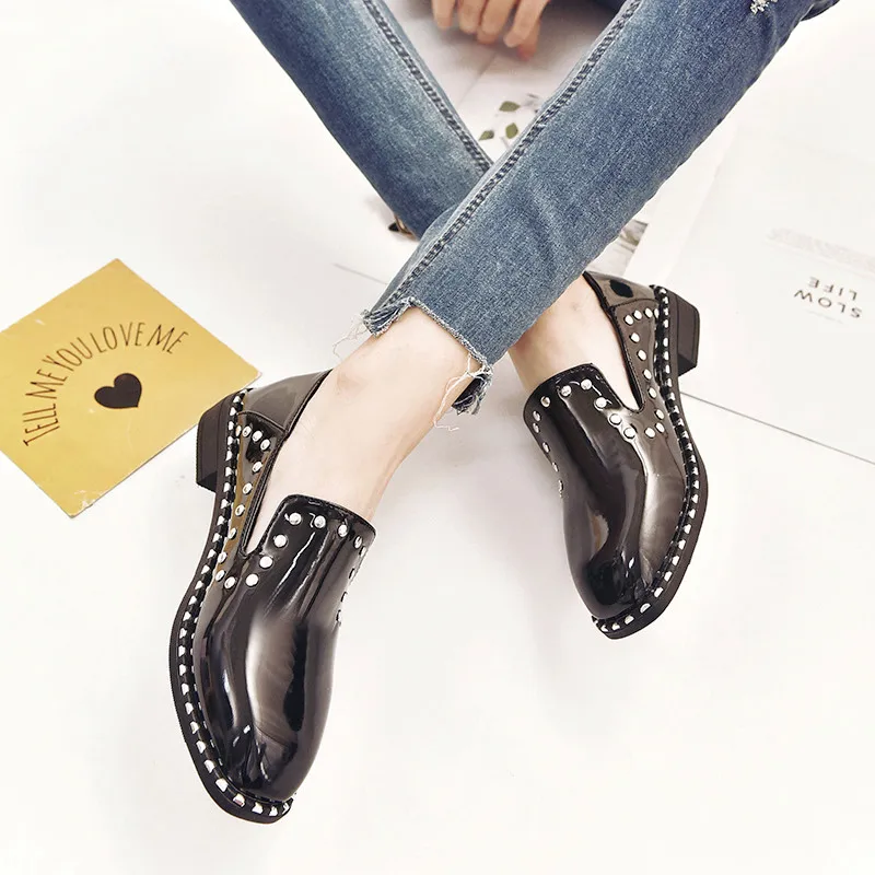 womens black slip on flats