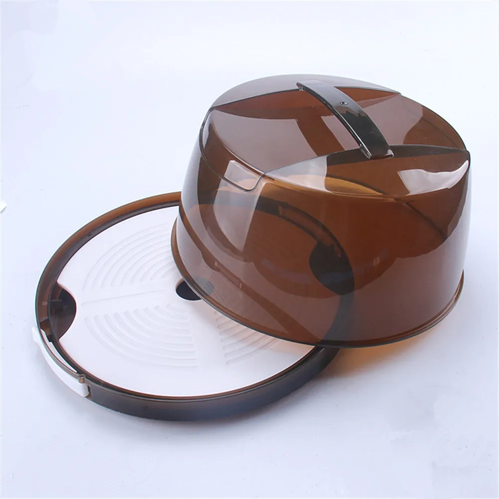 

8 Inches Big Large Christmas Cake Box Plastic Cake Packaging Box DIY Kitchen Bakeware Cake Holder Tools Can Add Ice Bags