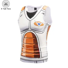 Жилетка без рукавов классический в стиле аниме «Драконий жемчуг зет супер сайян, «Жемчуг дракона 3d топы на бретельках, футболки, летняя одежда футбола DragonBall