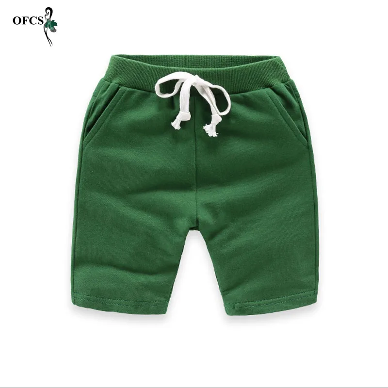 Children's Shorts Solid 8 Colors Kids Trousers Cotton Pants For Boys & Girls Summer Beach Loose Retail Shorts 80-150 boys shorts