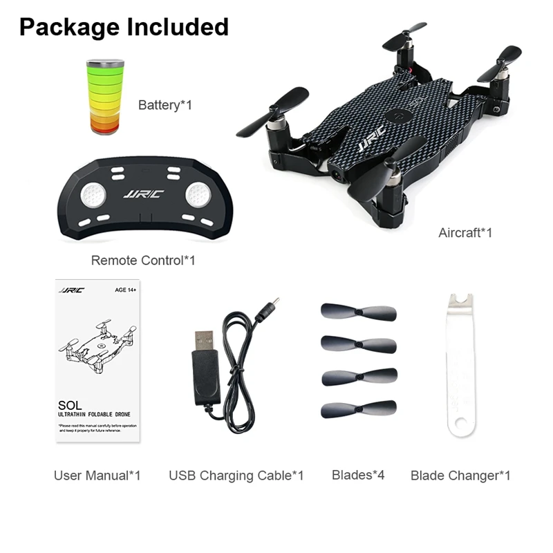JJR/C JJRC H49 Wi-Fi FPV селфи Дрон с камерой 720P Авто Складная Рука высота удержания RC Квадрокоптер H37 E57 - Цвет: Black 1 Battery