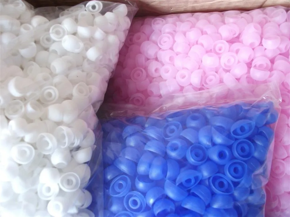 Eartips in Pink, Blue & White