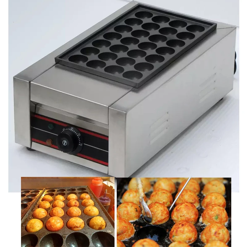 

Commercial electric Takoyaki maker machine 220v meatball grill pan popular Japan snack food equipment Takoyaki grill machine