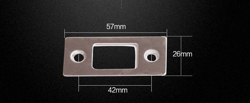 Home Door Gate Single Cylinder Deadbolt Chrome Metal Dead Bolt Door Lock 9