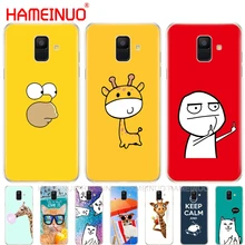 Смешной милый мягкий чехол Модный дизайн крышка чехол для телефона для samsung Galaxy J4 J6 J8 A9 A7 A6 A8 плюс j7 duo