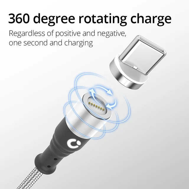 PZOZ Usb c cable Magnetic Charger Cable Fast Charging USB Micro Type C Cable Magnet