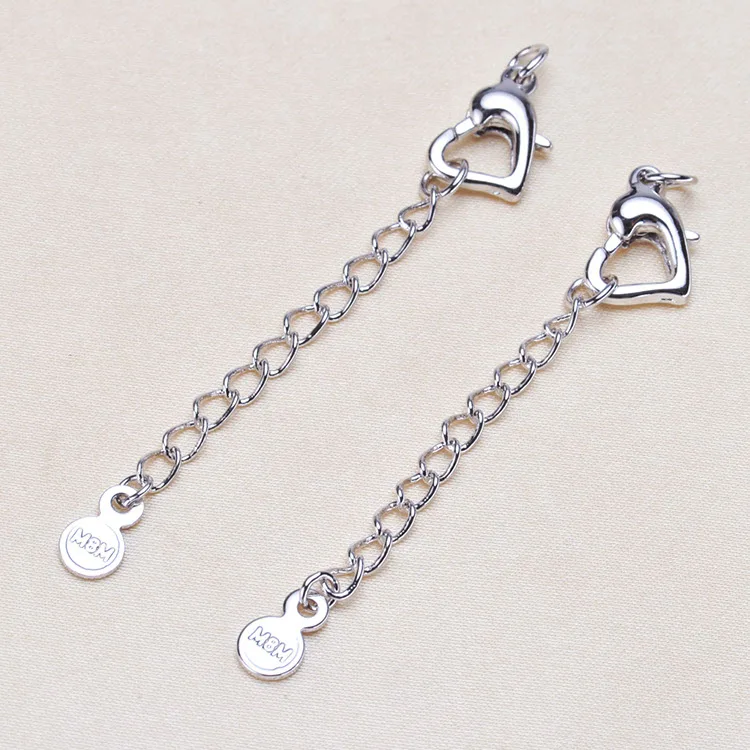 

Silver/Gold/Rose Gold Lobster lasp Lengthening Tail Chain Clasps For Women Pearl Necklace Beads Bracelets DIY Jewelry Making
