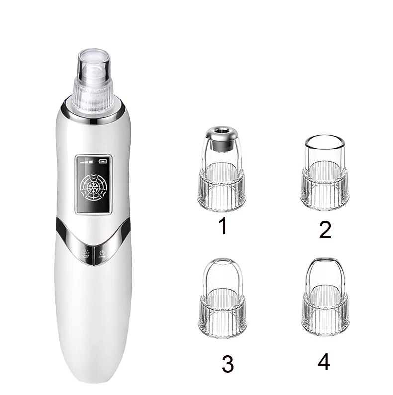 

2018 wirelss Skin Care Pore Vacuum Blackhead Remover freezing and heating kin Care Beauty Device