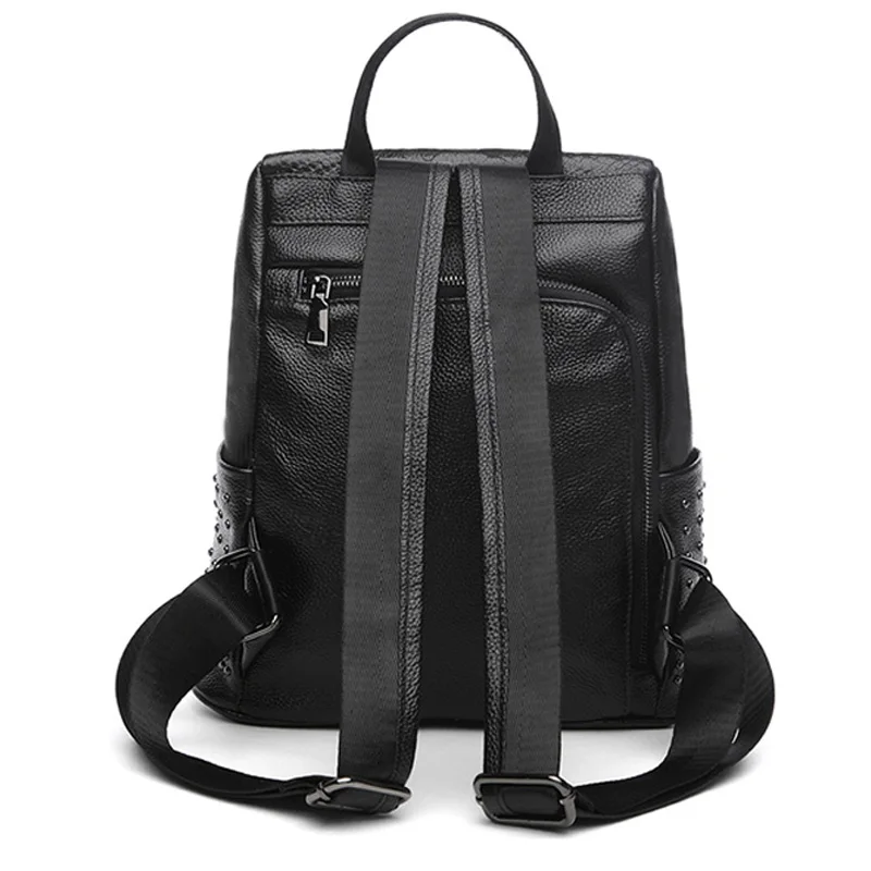 Женский рюкзак из натуральной кожи со змеиным узором|high school bags|leather women backpackwomen