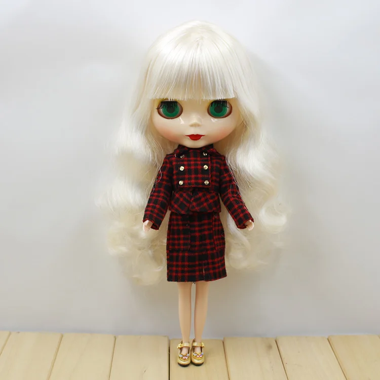 

free shipping blyth doll icy licca body 6025 Elegant white hair normal body toy gift 1/6 30cm
