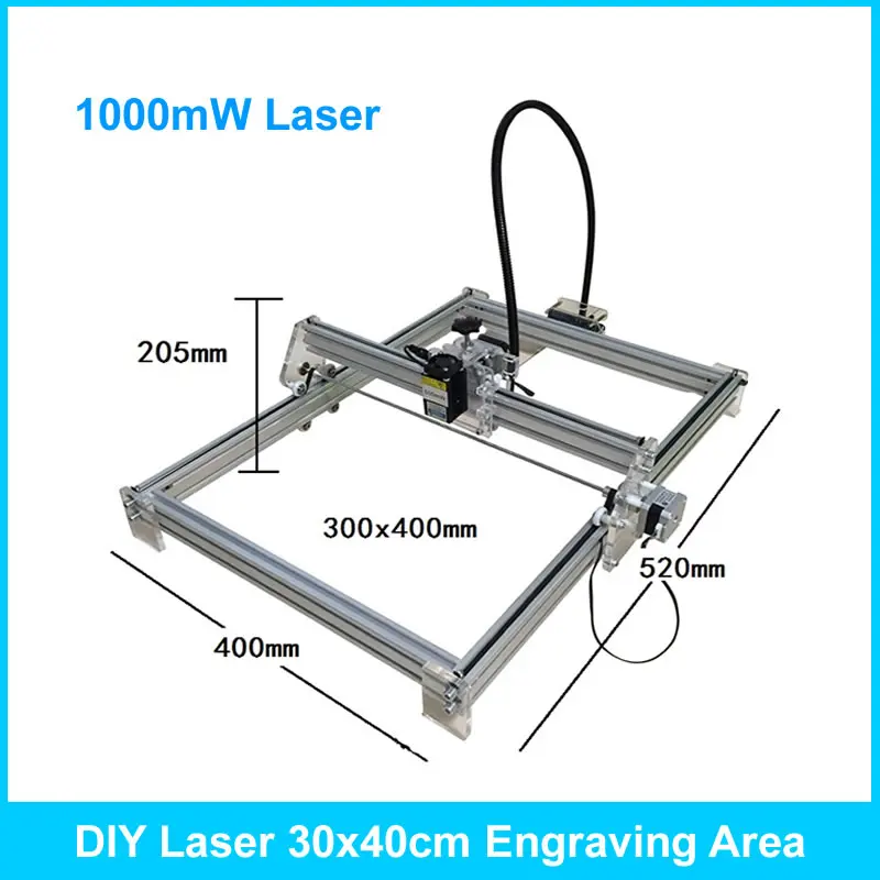 

DIY MINI Laser Engraver Engraving Machine 1000mW 30*40cm carving size