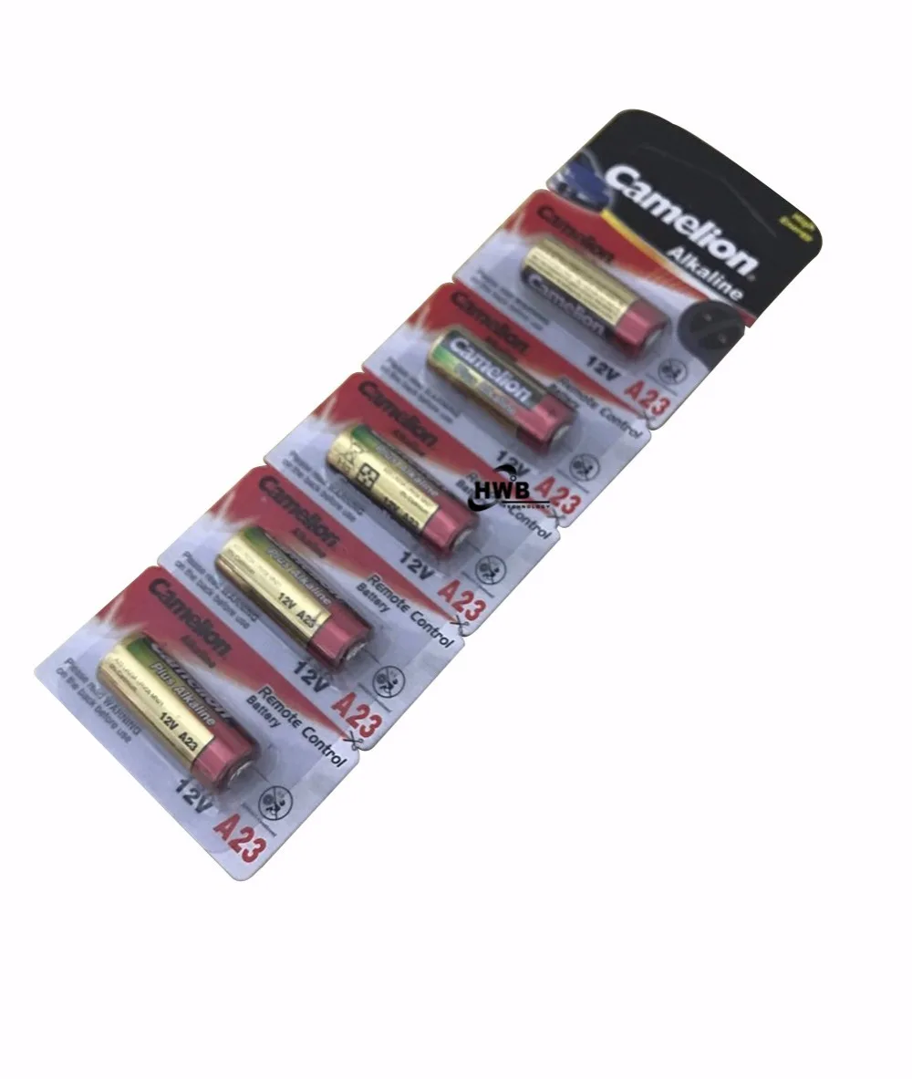 

Wholesale 5pcs/lot New 12V Camelion A23 23A Ultra Alkaline battery/alarm batteries Free Shipping