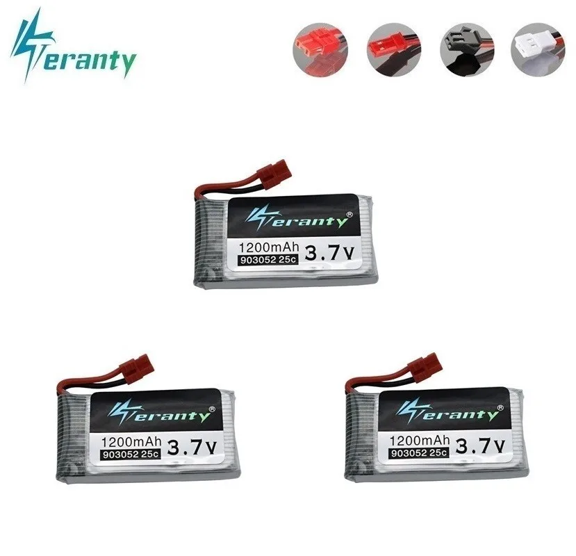 3 7 V 1200mAh 25C Lipo батарея для Syma X5 X5C X5SW X5SC X5S 1 M18 RC Quadcopter 1200mah 903052 Drone шт|Детали и
