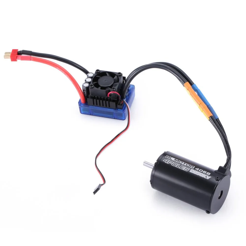 

1pcs 2050KV 4 poles Sensorless Brushless Motor 120A ESC with LED Programming Card Combo Set for 1/8 RC Car Crawler Truck Boat