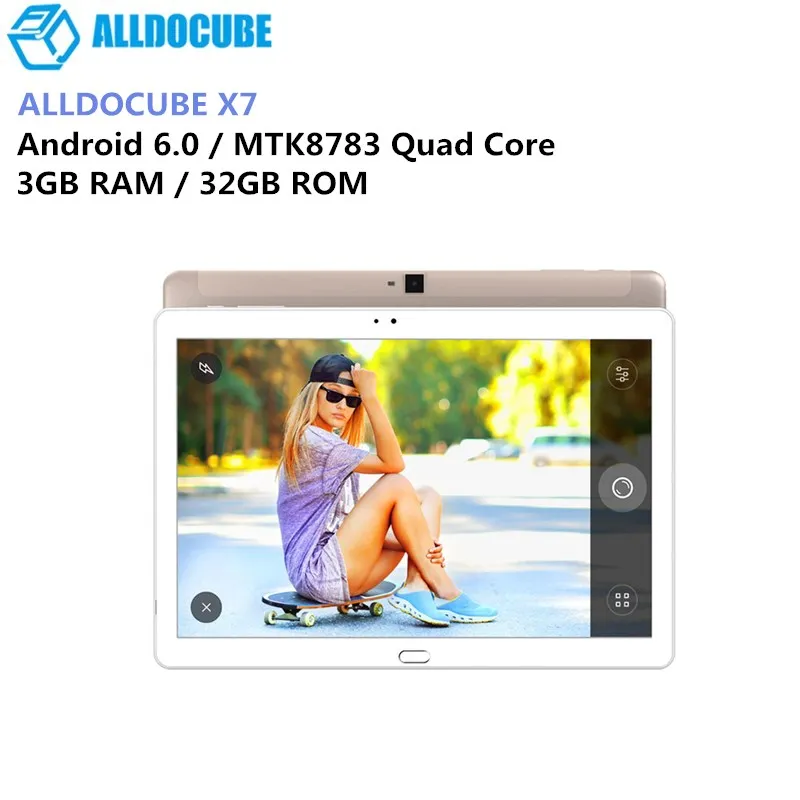 ALLDOCUBE бесплатно молодой X7 4G Tablet 10 1 дюйма Android 6 0 MTK8783 4 ядра 5 GHz 3 GB Оперативная
