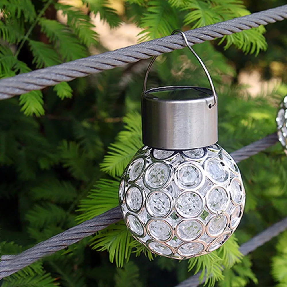 Creative Color Change Solar Ball Hanging Lights LED Lamp