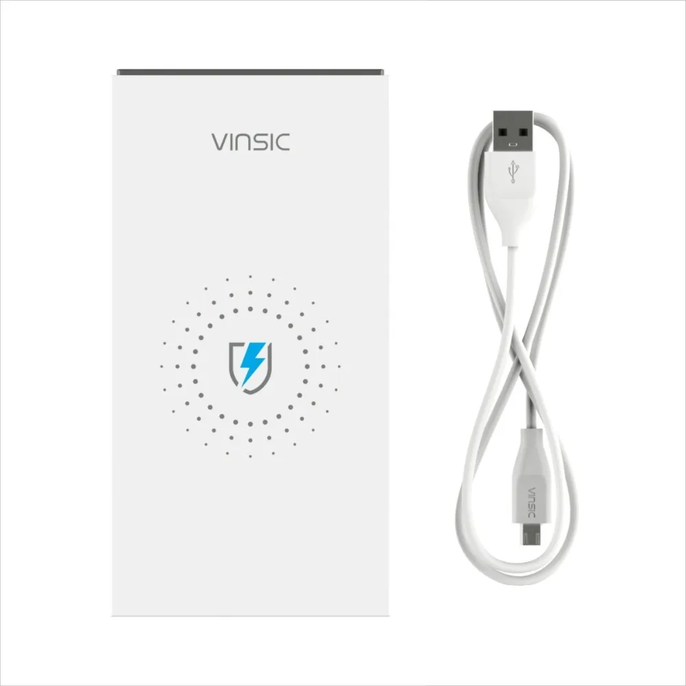 Vinsic Magic P8 12000mAh Qi Wireless Charger Pad Power Bank External Battery Charger Pack for iPhone X Samsung S9 Xiaomi Mi8