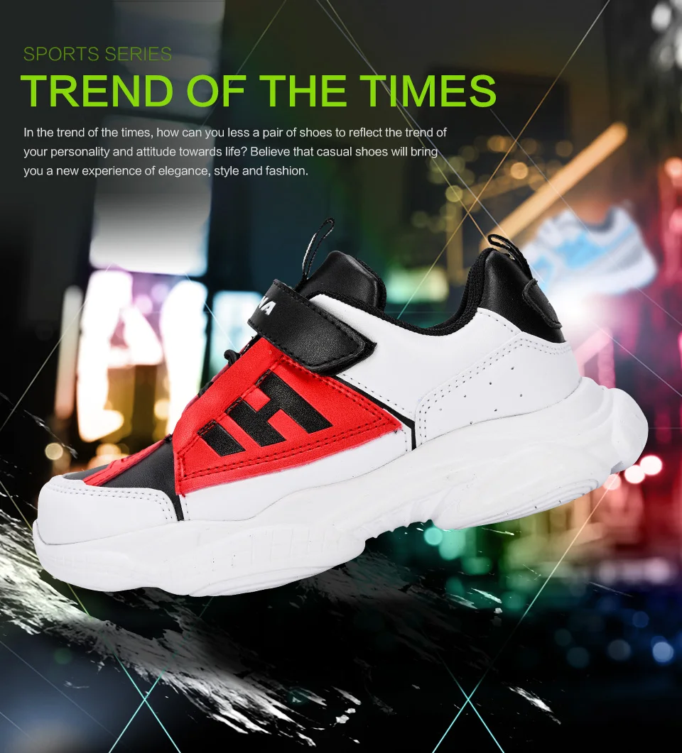 Meninos de Couro de Alta Sapatos da Moda Sapatos de Moda ao ar Bona Primavera Outono Crianças Top Sneaker Sapatos Casuais Meninas Livre Esporte Trainer 2020 5 Mamãe e Bebê