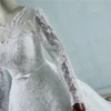 Customized ZJ9065 Corset 2025 White Wedding Dresses With Lace Edge Big Train Long Sleeves For Brides Formal Plus Size 2 26W 4