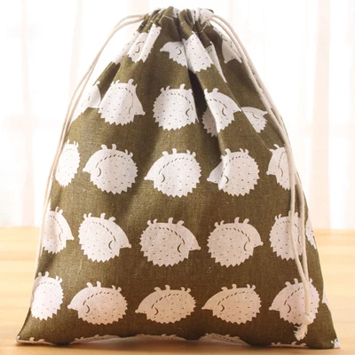 Женская многоразовая сумка для покупок, унисекс, складная хлопковая ткань, сумки для продуктов, сумка для хранения на шнурке, дорожная посылка, Подарочная сумка для девочек - Цвет: A