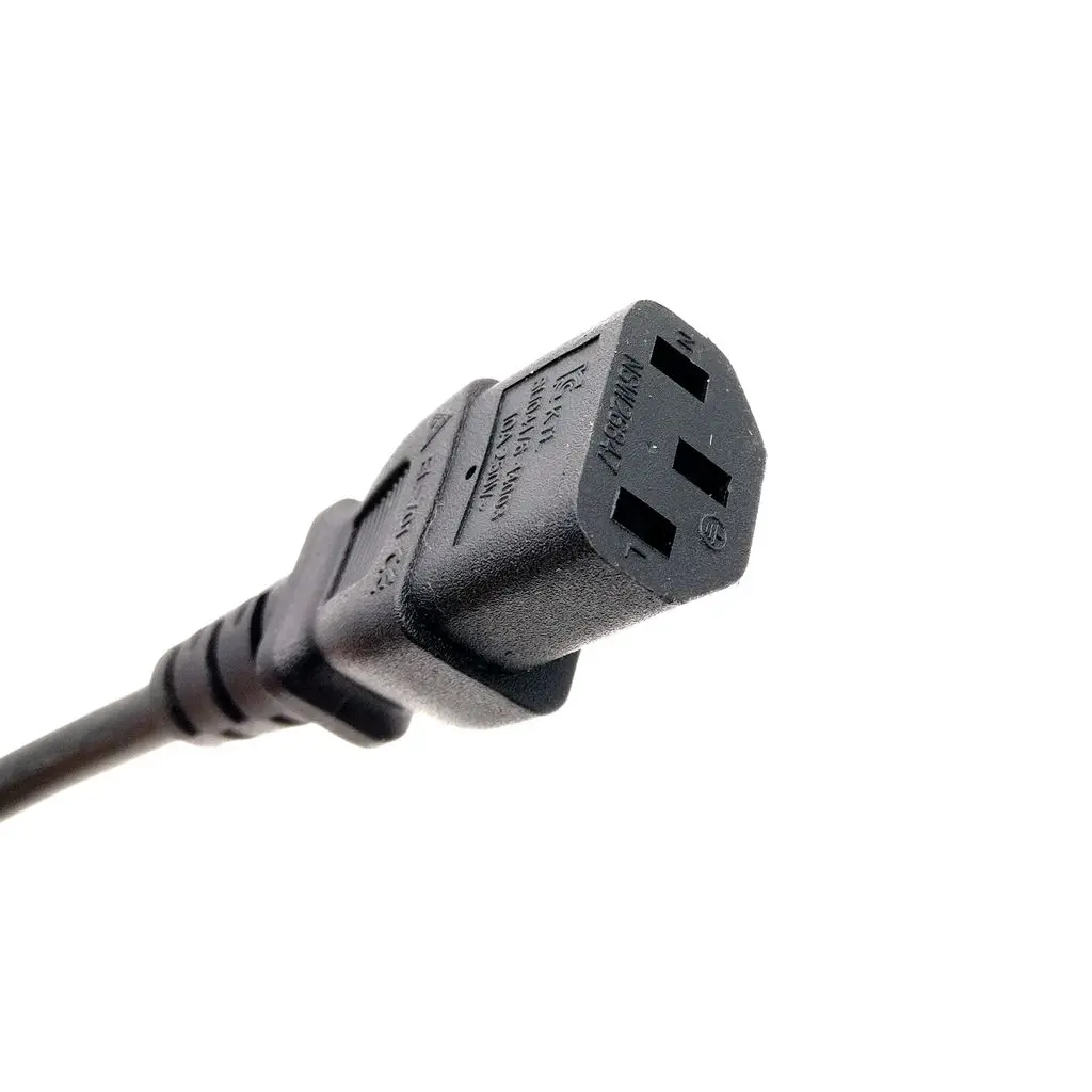 0,5 м 1.6FT шнур питания компьютера разъем IEC 320 C14 для C13 Удлинительный кабель черный цвет