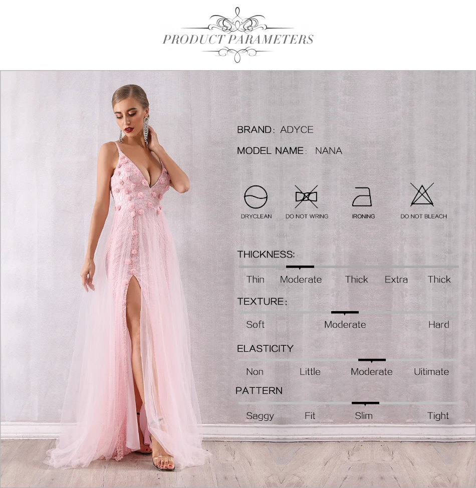 Женское розовое платье с аппликацией ADYCE, клубное кружевное платье без рукавов на бретелях-спагетти, вечернее праздничное платье знаменитости, лето