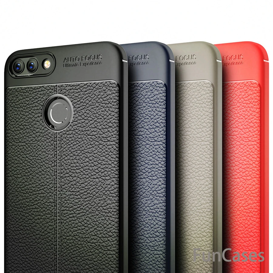 Чехол для телефона huawei P Smart Case Роскошный чехол из ТПУ и силикона кожзаменителя